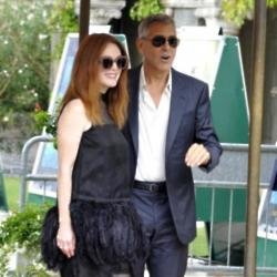 Julianne Moore and George Clooney