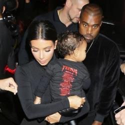 Kim Kardashian, Kanye West and their daughter North