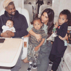Kanye, Kim and family (c) Instagram