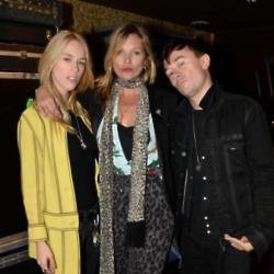 Kate Moss and friends at the Prince gig 