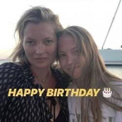 Kate Moss and Lila Grace Instagram (c) 