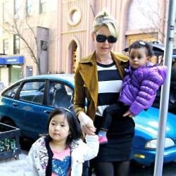 Katherine Heigl with daughters Naleigh and Adalaide