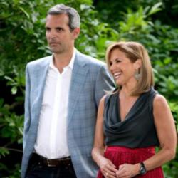 Katie Couric with John Molner 
