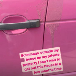 Katie Price claims acid was poured over her car
