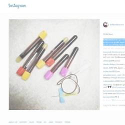 Kelly Osbourne's blood samples (c) Instagram