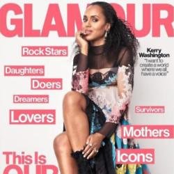 Kerry Washington on the cover of Glamour magazine