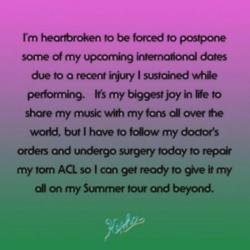 Kesha's note on Instagram (c)