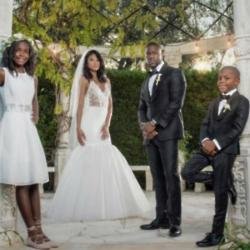 Kevin Hart and Eniko Parrish with his children [Instagram]