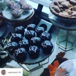 Khloe Kardashian's feast (c) Tristan Thompson's Instagram 