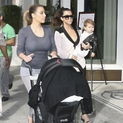 Kim Kardashian, Kourtney Kardashian, North and Penelope