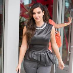 Kim Kardashian is having a love of leather at the moment