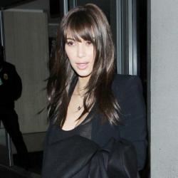 Kim Kardashian wears a lot of black clothing, maybe it was just to cover her baby bump?!