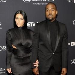 Kim Kardashian West and Kanye West the BET Honors