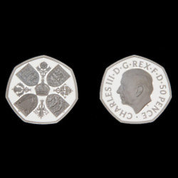 King Charles appears on 50p