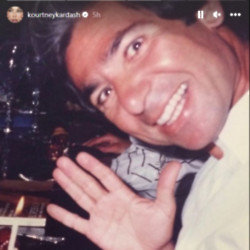 Kourtney Kardashian has remembered her dad 20 years on from his death with a tribute post