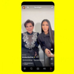 Kris Jenner and Kim Kardashian West on Snap