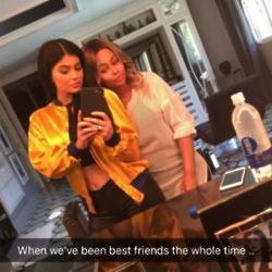 Kylie Jenner and Blac Chyna (c) Snapchat