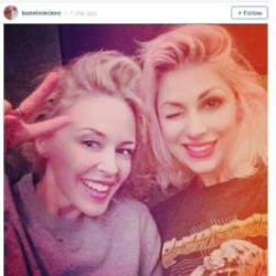 Kylie Minogue and Bonnie McKee (c) Instagram 