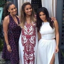 LaLa, Ciara and Kim Kardashian (c) Instagram