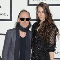 Lars Ulrich and fiancee Jessica Miller at the Grammy Awards 2014 
