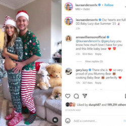Laura Anderson and Gary Lucy are expecting their first child together, but the pair are no longer a couple - Instagram
