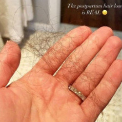 Lea Michele's hair (c) Instagram Story