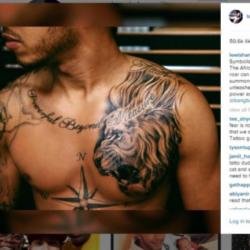 Lewis Hamilton's new tattoo (c) Instagram