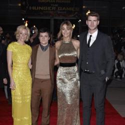 Hunger Games stars Elizabeth Banks, Josh Hutcherson, Jennifer Lawrence and Liam Hemsworth