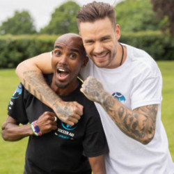 Liam Payne and Mo Farah surprised kids at a school in Essex