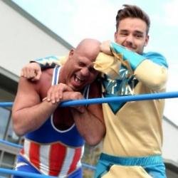 Kurt Angle wrestling Liam Payne