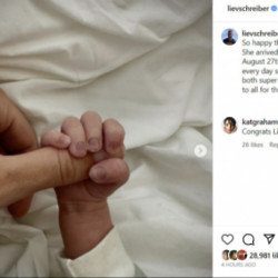 Liev Schreiber and his daughter Hazel Bee - Instagram-LievSchreiber