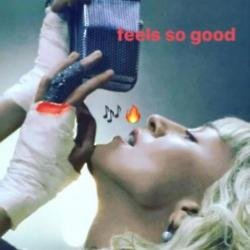 Madonna hits the studio (c) Instagram 