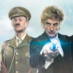 Mark Gatiss and Peter Capaldi as The Captain and the Time Lord 
