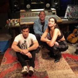 Mark Ronson, Diplo and Dua Lipa in studio (c) Instagram 