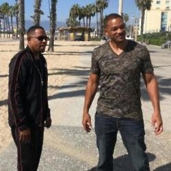 Martin Lawrence and Will Smith on Bad Boys For Life set (c) Instagram 