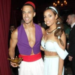 Marvin and Rochelle Humes at her birthday party