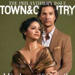 Camila Alves and Matthew McConaughey cover Town and Country