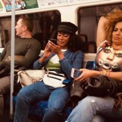 Mel B gets tube to Wembley (c) Andrew Timms