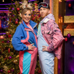 Mel Giedroyc and Neil Jones for Strictly Come Dancing