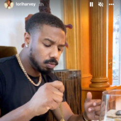 Michael B Jordan celebrated Thanksgiving with his girlfriend Lori Harvey and her family (c) Instagram