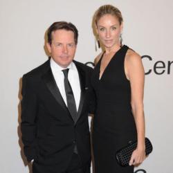 Michael J Fox and Tracey Pollen