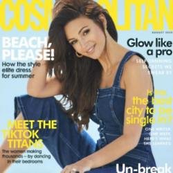 Michelle Keegan covers Cosmopolitan's August issue 