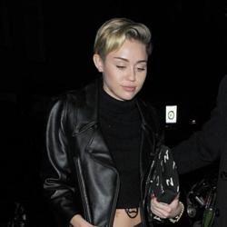 Miley Cyrus arrives at Greenhouse in Amsterdam