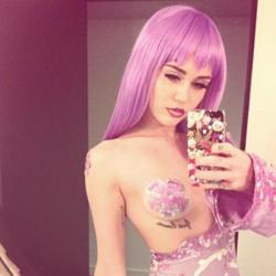 Miley Cyrus' raunchy Halloween outfit