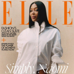 Naomi Campbell covers ELLE. Photo by Quil Lemons