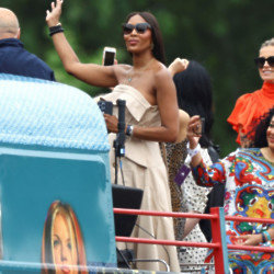 Naomi Campbell was part of the celebrations in London