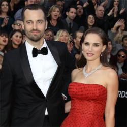 Natalie Portman and Benjamin Millepied at the Oscars