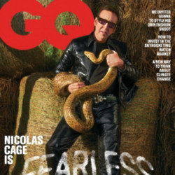 Nicholas Cage on the cover of GQ
