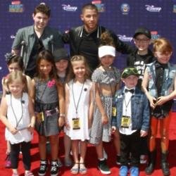 Nick Jonas and his guests at the Radio Disney Music Awards