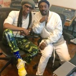 Nile Rodgers and will.i.am at Abbey Road Studios (c) Twitter 